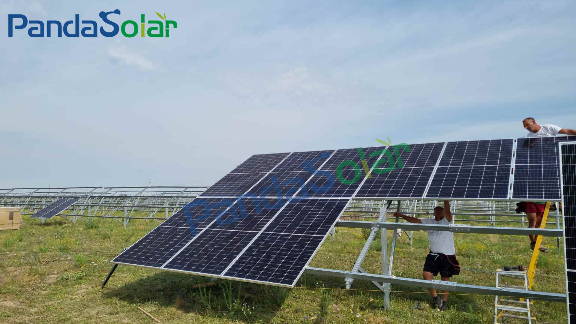3.7MW 太陽光発電所 - 太陽光発電地上設置システム